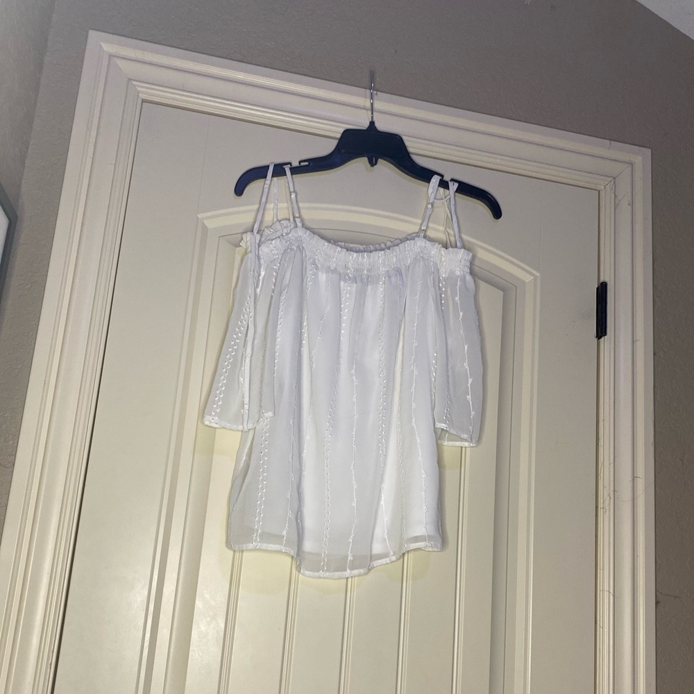 White Off the Shoulder Top